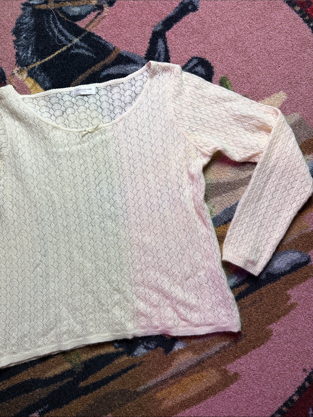 VINTAGE IVORY SWEATER LONGSLEEVE - Picture 4 of 8